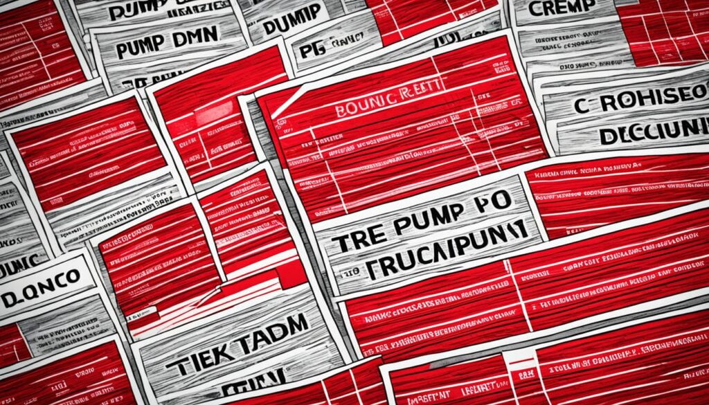 red flags of pump and dump